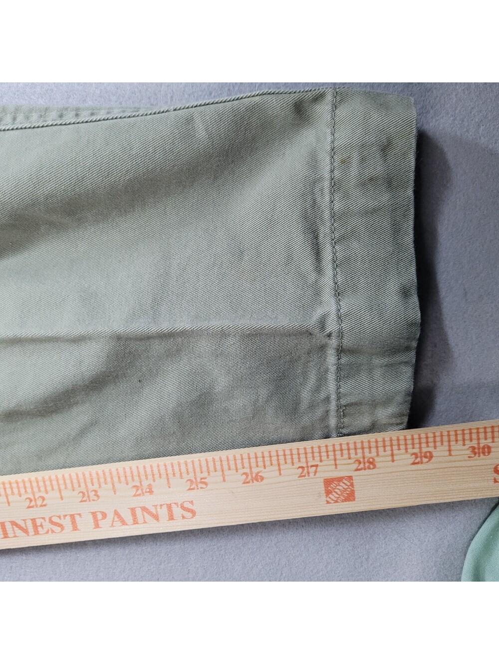 Matchstick Cargo Pants Mens 32x30 Khaki Canvas Straight Leg Pockets Utility - Picture 5 of 9